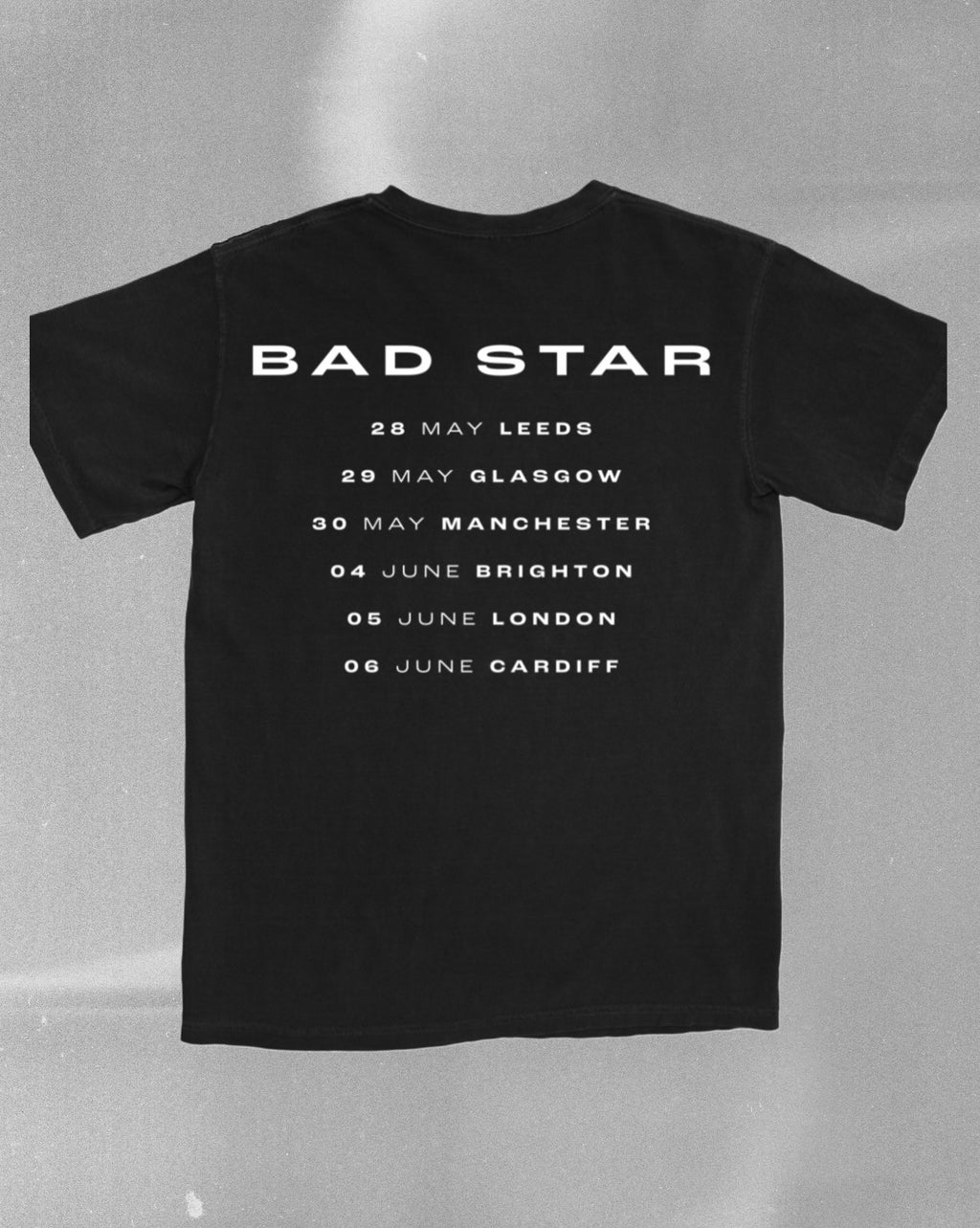 BAD STAR UK TOUR TEE